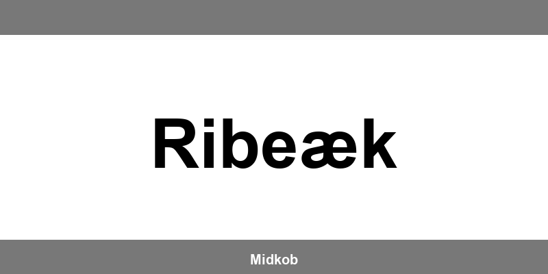Harald Nyborg Ribeæk åbningstider